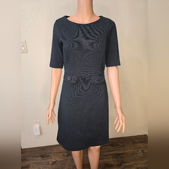 Boden Womens Short Sleeve Dress Swan Cotton Old Navy Size 6R - Picture 13 of 16